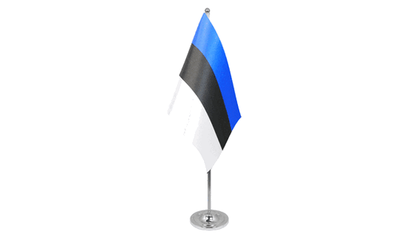 Estonia Satin Table Flag